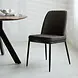 Industrial Dining Chair Gream Chenille Anthracite Industrial Dining Chair Gream Chenille Anthracite