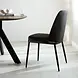 Industrial Dining Chair Gream Chenille Anthracite Industrial Dining Chair Gream Chenille Anthracite