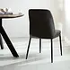 Industrial Dining Chair Gream Chenille Anthracite Industrial Dining Chair Gream Chenille Anthracite