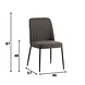 Industrial Dining Chair Gream Chenille Anthracite Industrial Dining Chair Gream Chenille Anthracite