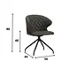 Rotatable Dining Chair Rare Anthracite Rotatable Dining Chair Rare Anthracite