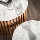 Industrial Coffee Tables Zenith set of 2 White Marble M Industrial Coffee Tables Zenith set of 2 White Marble M