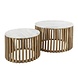 Industrial Coffee Tables Zenith set of 2 White Marble M Industrial Coffee Tables Zenith set of 2 White Marble M