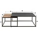 Industrial Coffee Tables Amelia Set of 2 Industrial Coffee Tables Amelia Set of 2
