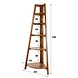 Industrial Wall Shelf Gradient Solid Acacia Wood Industrial Wall Shelf Gradient Solid Acacia Wood