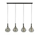Industrial Ceiling light Kieran 4L Smoke Glass Industrial Ceiling light Kieran 4L Smoke Glass