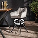 Velvet Barstool Xander Rotatable Silver Velvet Barstool Xander Rotatable Silver