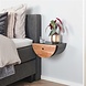 Bedside Table Ridge Acacia Wood Set of 2 Bedside Table Ridge Acacia Wood Set of 2