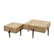 Industrial Coffee Tables Sipper Set of 2 Acacia Wood Industrial Coffee Tables Sipper Set of 2 Acacia Wood