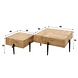 Industrial Coffee Tables Sipper Set of 2 Acacia Wood Industrial Coffee Tables Sipper Set of 2 Acacia Wood
