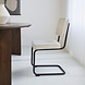 Industrial Dining Chair Sunny Ribbed Beige Industrial Dining Chair Sunny Ribbed Beige