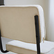 Industrial Dining Chair Sunny Ribbed Beige Industrial Dining Chair Sunny Ribbed Beige