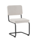 Industrial Dining Chair Sunny Ribbed Beige Industrial Dining Chair Sunny Ribbed Beige