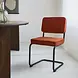 Industrial Dining Chair Sunny Ribbed Cognac Industrial Dining Chair Sunny Ribbed Cognac