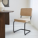 Industrial Dining Chair Sunny Ribbed Brown Industrial Dining Chair Sunny Ribbed Brown