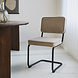 Industrial Dining Chair Sunny Ribbed Grey Industrial Dining Chair Sunny Ribbed Grey