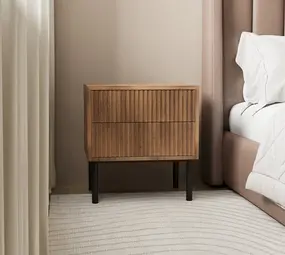 Wooden Bedside Table - Solid wood available from stock! - Furnwise