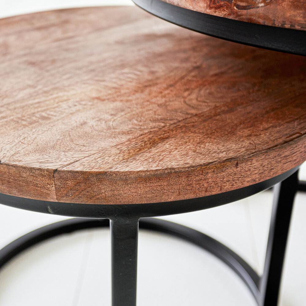 Industrial Coffee Table set of 2 Giro Furnwise