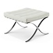 Modern Ottoman Barcelona White Leather Modern Ottoman Barcelona White Leather