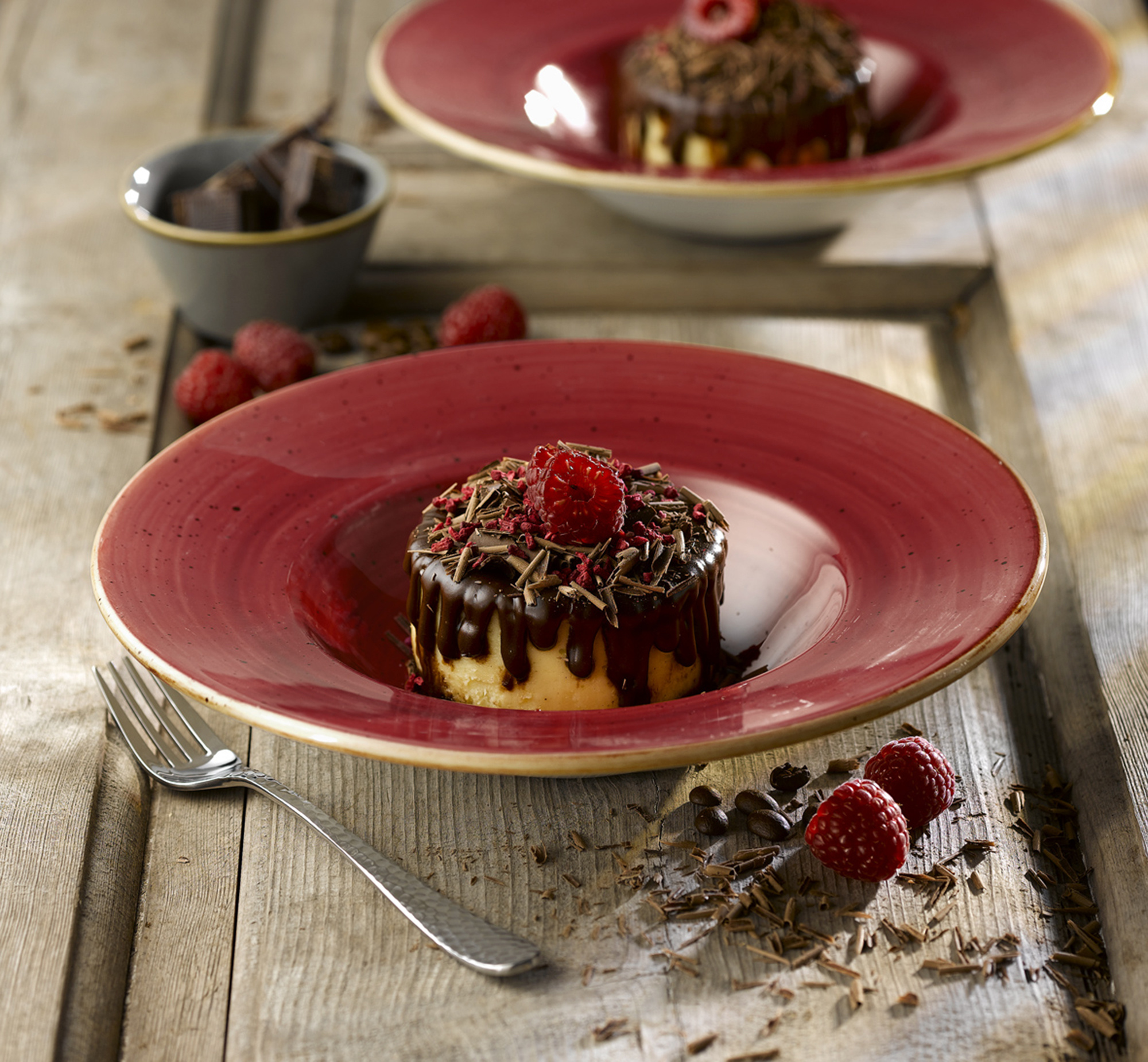 Churchill Stonecast Berry Red Servies