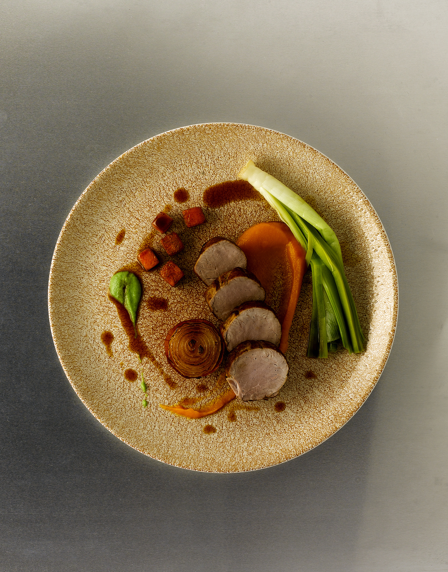 Churchill Studio Prints Raku Garnet Orange