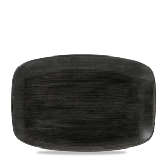 Churchill Servies Horeca Kwaliteit Stonecast Patina Iron Black Oblong Chefs Bord 30 x 19.9cm