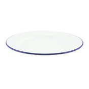 Non Food Company Emaille bord met blauwe rand 24 cm