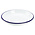 Non Food Company Emaille pastabord met blauwe rand 18 cm