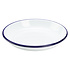 Non Food Company Emaille pastabord met blauwe rand 18 cm