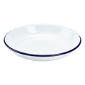 Non Food Company Emaille pastabord met blauwe rand 20 cm
