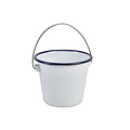 Non Food Company Emaille buffetemmer m/blauwe rand 10 cm 500ml