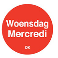 Daymark Permanente sticker woensdag 19 mm 1000/rol