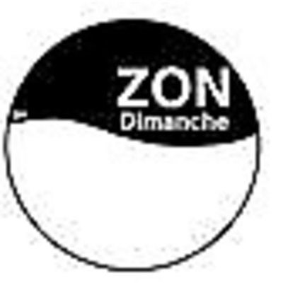 Daymark Perm. sticker m/schrijfvlak zondag 19 mm 1000/rol