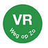 Daymark Perm. sticker 'vr weg op zo' 19 mm 1000/rol