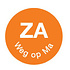 Daymark Perm. sticker 'za weg op ma' 19 mm 1000/rol