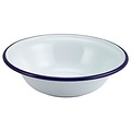 Non Food Company Emaille kom met blauwe rand 16 cm 480ml