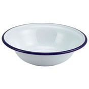 Non Food Company Emaille kom met blauwe rand 16 cm