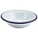 Non Food Company Emaille kom met blauwe rand 16 cm 480ml