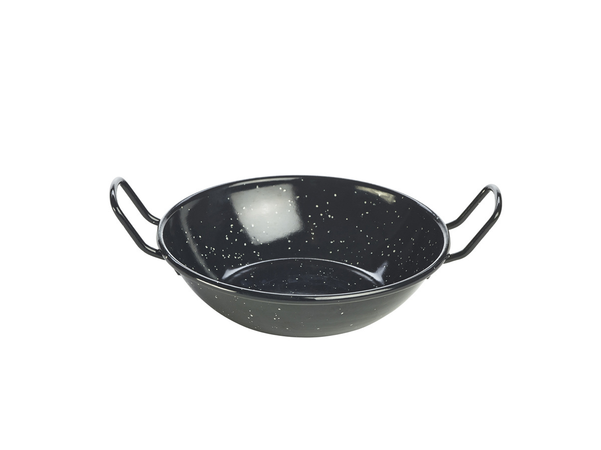 Diversen Aggregaat Ontdooien, ontdooien, vorst ontdooien Emaille wokpan zwart 16 cm - Non Food Company - Specialist in horeca  servies, glazen en bestek