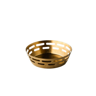 Non Food Company Broodmand vintage goud  Ø17 x 5 cm Non Food Company Broodmand vintage goud  Ø17 x 5 cm