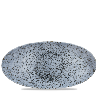 Churchill Servies Horeca Kwaliteit Mineral Blue Oval Chefs Bord 35x17.5cm