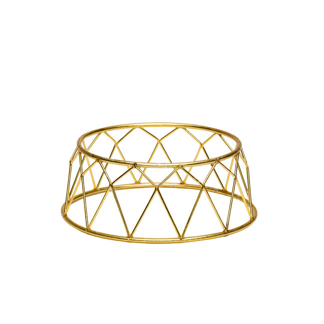 Non Food Company Buffet verhoger kroon goud 25X21X10 cm