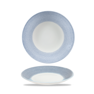 Churchill Servies Horeca Kwaliteit Isla Spinwash Ocean Blue Deep Coupe Bord 25cm