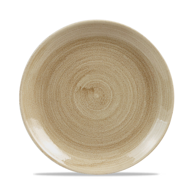 Churchill Servies Horeca Kwaliteit Stonecast Patina Antique Taupe Evolve Coupe Plate 22cm 12/b