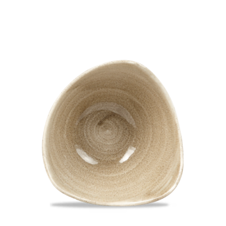 Churchill Servies Horeca Kwaliteit Stonecast Patina Antique Taupe Triangular Bowl 15.3cm