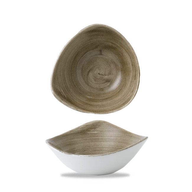 Churchill Servies Horeca Kwaliteit Stonecast Patina Antique Taupe Lotus Bowl 18cm 12/box