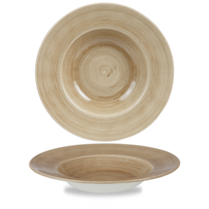 Churchill Servies Horeca Kwaliteit Stonecast Patina Antique Taupe Profile Wide Rim Bowl 28cm