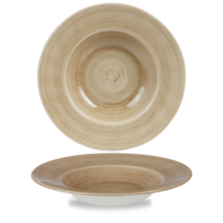 Churchill Servies Horeca Kwaliteit Stonecast Patina Antique Taupe Profile Wide Rim Bowl 28cm
