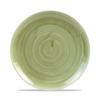 Churchill Servies Horeca Kwaliteit Stonecast Patina Burnished Green Evolve Coupe Bord 21.7cm