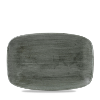 Churchill Servies Horeca Kwaliteit Stonecast Patina Burnished Green Oblong Chefs Bord 30x19.9cm